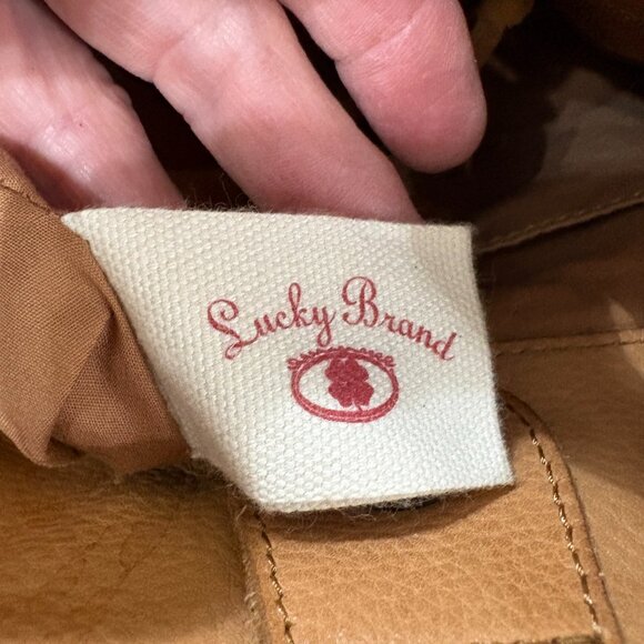 Lucky‎ Multicolor Leather Striped Satchel Shoulder Bag Purse Boho EUC Hippie - Picture 12 of 13